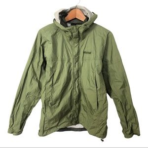 Marmot Men’s Precip Rain Jacket Green Size Small